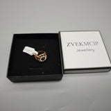 ZVEKMCIP Jewellery – Copper Ring with Moonstone, 3.7g, 2.5x0.9cm, Elegant Design, Perfect for Daily Wear