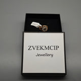 ZVEKMCIP Jewellery – Copper Ring with Moonstone, 3.7g, 2.5x0.9cm, Elegant Design, Perfect for Daily Wear