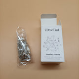 JDveTnd Jewellery Charms, 40 Varieties of Hollowed-Out Plant and Flower Metal Pendants for DIY Jewelry Making
