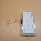 JDveTnd Jewelry Findings, 10 Grids Jewelry Accessories Set with Earring Hooks, Necklace Clasps, and Three Types of Rings