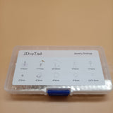 JDveTnd Jewelry Findings, 10 Grids Jewelry Accessories Set with Earring Hooks, Necklace Clasps, and Three Types of Rings