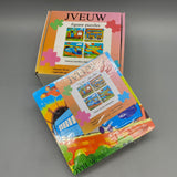 JVEUW Wooden Jigsaw Puzzles for Kids - 4-Piece Set, Airplane, Train, High-Speed Rail, Bus Cartoon Designs, Size 15x15x0.6cm, Age 3-6 Years