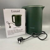 Luxaid Kettles, electric, 1500W Fast Boil, 304 Stainless Steel Double-Layer Body, BPA-Free, 220V