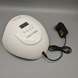 TARO BUNNY LED Nail Lamps, 220W High Power Gel Curing Light with 45 LEDs, Dual UV/LED Light Source, Smart Sensor & No Blackening, Fast Drying Nail Dryer for Salon & Home Use