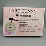 TARO BUNNY LED Nail Lamps, 220W High Power Gel Curing Light with 45 LEDs, Dual UV/LED Light Source, Smart Sensor & No Blackening, Fast Drying Nail Dryer for Salon & Home Use