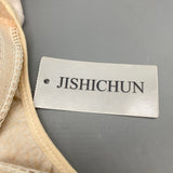 JISHICHUN Ladies' Underwear, Light Yellow, Size 34B – Soft, Breathable Bra for Comfort and Everyday Wear
