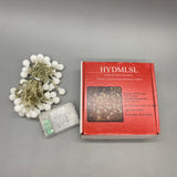 HYDMLSL Lamps for festive decoration - 3m 30 LED String Lights, Yellow Glow, Battery-Powered, Transparent Wire, Copper Wire & Plastic Build