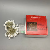 HYDMLSL Lamps for festive decoration - 3m 30 LED String Lights, Yellow Glow, Battery-Powered, Transparent Wire, Copper Wire & Plastic Build