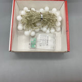 HYDMLSL Lamps for festive decoration - 3m 30 LED String Lights, Yellow Glow, Battery-Powered, Transparent Wire, Copper Wire & Plastic Build