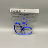 bkwapdk Lanyard for Name Badge Holders, Plastic, 1.5 cm Wide, 44-48 cm Adjustable Length, Classic Oval Hook, 0.6 mm Thickened Design