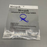 bkwapdk Lanyard for Name Badge Holders, Plastic, 1.5 cm Wide, 44-48 cm Adjustable Length, Classic Oval Hook, 0.6 mm Thickened Design