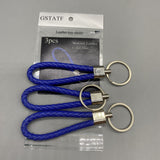 GSTATF Leather Key Chains - Blue, 120x20mm, Lightweight 8g, Durable and Stylish