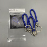 GSTATF Leather Key Chains - Blue, 120x20mm, Lightweight 8g, Durable and Stylish