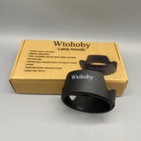 Wtohoby Lens Hoods, ABS Plastic Material, Compatible with 82mm Filters & Lens Caps, Thread Interface, Universal Fit