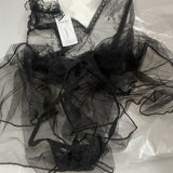 MIMI·JOY Lingerie - Lace Mesh Fabric, Black Color, Size S, Sexy and Comfortable Intimate Wear