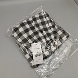 T-costume Lounge Pants for Men, Size M, Polyester, Black and White Colorblock, Soft & Breathable Casual Sleepwear, Elastic Waist