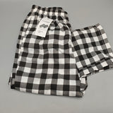 T-costume Lounge Pants for Men, Size M, Polyester, Black and White Colorblock, Soft & Breathable Casual Sleepwear, Elastic Waist