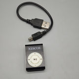 XESCOE MP3 Player – Compact 2.8×1.2×4cm, Supports Up to 16GB Card, 120mAh Battery, Dual-Channel Earphone Input, 20Hz-20kHz Frequency Response