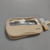 XYH Make-up bags sold empty-Stylish Yellow Design,Stain-Resistant and Durable,Travel-Friendly and Portable