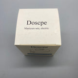 Doscpe Electric Manicure Sets - Compact Size, Low Noise, 6 Interchangeable Grinding Heads