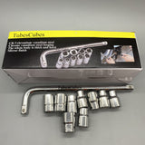TubesCubes Manual Hand Tools Wrench - Enhanced Steel, Silver, 1.5kg, 28.5x85x4cm, for Automotive and Home Repairs