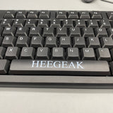 HEEGEAK Mechanical Computer Keyboard – 20 Million Keystroke Lifespan, Spill-Resistant with Drainage Holes, 439x138x22mm, Black