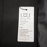 UDU Men's and women's coats – Black Polyester Jacket, Size M, Stylish & Lightweight, Warm & Comfortable, Perfect for Casual & Formal Wear