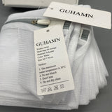 GUHAMN Mesh bags for storage, 60x50cm, White Polyester Material, Breathable, Durable, Perfect for Organizing Clothes, Toys, and Laundry