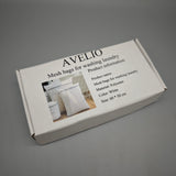 AVELIO Mesh bags for washing laundry – 60x50cm, Durable Polyester, White, Protective Wash Bag for Delicates, Clothes & Lingerie