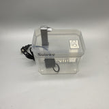 Suiswe Automatic Pet Waterers, 1500ml, Transparent, Quiet Pump, Flowing Fresh Water Filtration, 16.5×13×12cm