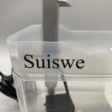 Suiswe Automatic Pet Waterers, 1500ml, Transparent, Quiet Pump, Flowing Fresh Water Filtration, 16.5×13×12cm