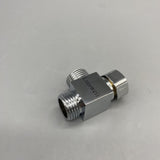 Luiswell Metal Fittings for Pipes, Pure Copper Body with Electroplated Finish, 1/2 Inch Thread, Silver, Three-Way Diverter Valve