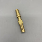 Suiswe Metal Fittings for Pipes, Gold-Plated Spray Nozzle, 9×2.5 inch, Surface Polished, 1/2 Inch Thread, Durable Metal Construction