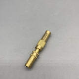Suiswe Metal Fittings for Pipes, Gold-Plated Spray Nozzle, 9×2.5 inch, Surface Polished, 1/2 Inch Thread, Durable Metal Construction