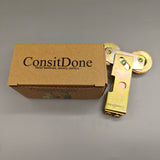 ConsitDone Metal hardware, namely, pulleys - Premium Copper and Stainless Steel Hardware, 18mm Size, Ideal for Aluminum Alloy Doors and Windows - Maximum Load Capacity: 90kg