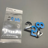 Houdoum Metal House Numbers - Set of 4, Blue Color, Durable Metal Material
