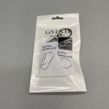 GSTATF Metal Key Chains - Silver, 4.8x2.2cm Keychain with 2.8cm Diameter Key Ring, Durable and Stylish