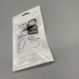 GSTATF Metal Key Chains - Silver, 4.8x2.2cm Keychain with 2.8cm Diameter Key Ring, Durable and Stylish