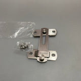 ReigaHood Stainless Steel Door Latch - Durable 201 Stainless Steel, Brushed Surface, Solid Wide Bolt, Secure Recessed Fastening