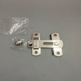 ReigaHood Stainless Steel Door Latch - Durable 201 Stainless Steel, Brushed Surface, Solid Wide Bolt, Secure Recessed Fastening