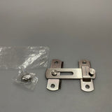 ReigaHood Stainless Steel Door Latch - Durable 201 Stainless Steel, Brushed Surface, Solid Wide Bolt, Secure Recessed Fastening