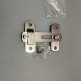 ReigaHood Stainless Steel Door Latch - Durable 201 Stainless Steel, Brushed Surface, Solid Wide Bolt, Secure Recessed Fastening