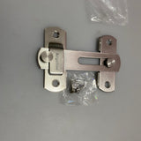ReigaHood Stainless Steel Door Latch - Durable 201 Stainless Steel, Brushed Surface, Solid Wide Bolt, Secure Recessed Fastening