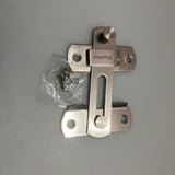 ReigaHood Stainless Steel Door Latch - Durable 201 Stainless Steel, Brushed Surface, Solid Wide Bolt, Secure Recessed Fastening