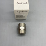 AquaNeurk Metal Pipe Fittings, 34×25mm Stainless Steel, Durable & Lightweight, 53.9g Tested Weight