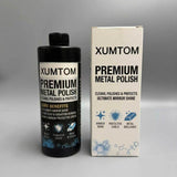 XUMTOM Metal Polishes Professional Multi Surface Spray Cleaner and Degreaser Cuts Heavy Grease Road Film Automotive Detailing Polish Safe on Paint Clear Coats and Plastics for Aluminum Chrome Stainless Steel Wheels 350ml