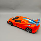 Glowbie Model Toy Vehicles, 30×13×7cm Orange Sports Car Replica, Realistic Die-Cast Racing Car for Kids & Collectors