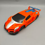 Glowbie Model Toy Vehicles, 30×13×7cm Orange Sports Car Replica, Realistic Die-Cast Racing Car for Kids & Collectors