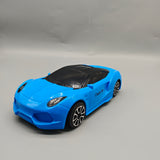 ChattyCubs Model Toy Vehicles, 17×10.5×6cm Blue Die-Cast Sports Car, Realistic Racing Car Design for Kids & Collectors