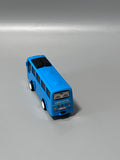 HYTNEONGO Model Toy Vehicles, Realistic Blue Bus Design, Durable Hard Shell, Smooth Edges, 10×4.5×5cm, Perfect for Kids